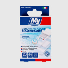 Carica l'immagine nel visualizzatore di Gallery, My Doct Cerotti Cicatrizzanti con Acido Ialuronico - Escoriazioni, Piccoli Tagli e Scottature, Formati Assortiti 20 pz, 