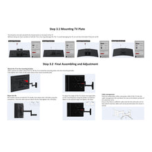 Carica l'immagine nel visualizzatore di Gallery, Amazon Basics, Supporto da Parete per TV Orientabile, Staffa Girevole e Inclinabile per TV o Monitor Piatti e Curvi da 1