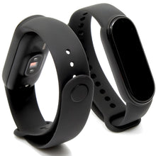 Carica l'immagine nel visualizzatore di Gallery, Retoo Set di 5 cinturini di ricambio per Xiaomi Mi Band 5, 6, 7, in morbido silicone, chiusura regolabile, impermeabile,