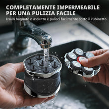Carica l'immagine nel visualizzatore di Gallery, Rasoio Testa Calva Uomo -7D Rasoio Elettrico Barba - Capelli uomo Testa Impermeabile IPX7 Rasoio Elettrico Fluttuante Im