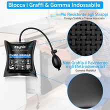Carica l'immagine nel visualizzatore di Gallery, ESYNiC 2PZ Pompa ad Aria per Finestre Carico massimo di 200KG Cuscini Gonfiabili ad Aria Materiale in TPU con 4 Cunei pe