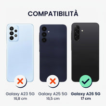 Carica l'immagine nel visualizzatore di Gallery, kwmobile Custodia Compatibile con Samsung Galaxy A26 5G Cover - Back Case per Smartphone in Silicone TPU - Protezione Go
