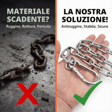 Carica l'immagine nel visualizzatore di Gallery, Catena di sicurezza in acciaio inox, 3 mm x 5 metri