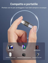 Carica l'immagine nel visualizzatore di Gallery, JSAUX blocco dati USB e USB C, solo ricarica, confezione da 4, grigio