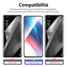 Carica l'immagine nel visualizzatore di Gallery, NEW'C Pellicola Vetro per Oppo Find X3 Lite, in Vetro Temperato