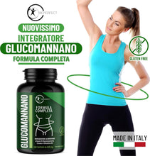 Carica l'immagine nel visualizzatore di Gallery, Glucomannano Forte Purificato 4000mg 180Cps - Contro la Fame Nervosa Arrichito con Cromo e Vitamina B3 per Metabolismo, 