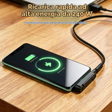 Carica l'immagine nel visualizzatore di Gallery, 2 Pezzi Supporto Telefono 360° per Cavo USB C, Adattatore Pieghevole Rimovibile con Rotazione 360°, Supporto Smartphone 