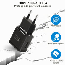 Carica l'immagine nel visualizzatore di Gallery, 15W Caricabatterie Ricarica Rapida Caricatore USB per Samsung A51 A71 S21 Plus Ultra A52 A72 5G A50 A20E A30S M20 M30S,X