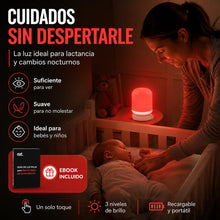 Carica l'immagine nel visualizzatore di Gallery, NXT - Lampada Notturna 620nm per Sonno e Relax | Illuminazione Rubino per Neonati e Adulti | Red Light Ricaricabile USB 