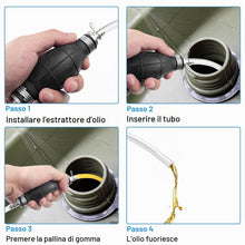 Carica l'immagine nel visualizzatore di Gallery, Fousenuk Pompa Manuale, Pompa Travaso Gasolio con 2M Tubo a Sifone in Gomma per Barche, Auto Vehicle, Pompa Carburante P