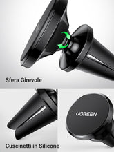 Carica l'immagine nel visualizzatore di Gallery, UGREEN Supporto Telefono Auto Magnetico 2 PAD Metallo Inclusi