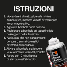 Carica l'immagine nel visualizzatore di Gallery, Errecom Interior Purifier, Spray Igienizzante Climatizzatore Auto e Abitacolo | Neutralizza Odori Persistenti e Contamin