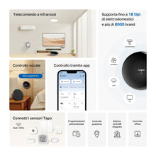 Carica l'immagine nel visualizzatore di Gallery, Tapo H110 Smart Hub IR IoT Matter per Sensori Tapo Alexa Siri Timer