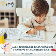 Carica l'immagine nel visualizzatore di Gallery, Finoly Libri Pregrafismo per Bambini | Libri Pregrafismo 3-6 Anni | Libro per Imparare a Scrivere A4 | Impariamo a Tracc