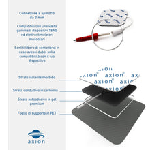 Carica l'immagine nel visualizzatore di Gallery, axion® 16 Elettrodi TENS EMS 5 misti | Connettore Pin da 2 mm