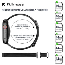 Carica l'immagine nel visualizzatore di Gallery, Fullmosa Cinturino Milanese Acciaio per Apple Watch 44mm 46mm 40mm 45mm