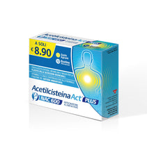 Carica l'immagine nel visualizzatore di Gallery, ACETILCISTEINA ACT PLUS NAC 600, Integratore Alimentare, 12 Bustine eff.