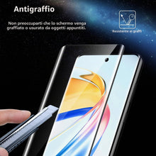 Carica l'immagine nel visualizzatore di Gallery, Coiwxmoi Vetro Temperato per Honor Magic 6 Lite 5G Pellicola Protettiva 2 Pezzi Durezza 9H Anti-Graffio Anti-impronte Ul