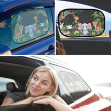 Carica l'immagine nel visualizzatore di Gallery, DEPAR Parasole per auto per bambini con protezione UV, set di 2 pezzi, 51 x 31 cm, parasole per finestrini laterali, mot