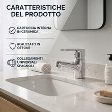 Carica l'immagine nel visualizzatore di Gallery, rubinetto bagno lavabo - miscelatore lavabo bagno - rubinetto bagno