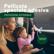 Carica l'immagine nel visualizzatore di Gallery, Parasole per Bambini Con Protezione UV Certificata UPF50+ - Autoadesivo - Certificato DEKRA - Materiale Pregiato GSM 105