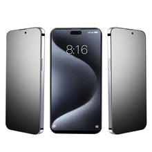 Carica l'immagine nel visualizzatore di Gallery, 3 Pezzi Pellicola Opaca per iPhone 16 / iPhone 15 Privacy Vetro Temperato