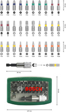 Carica l'immagine nel visualizzatore di Gallery, Bosch Home and Garden Bosch 2607017063 Rainbow Set 32 Inserti Avvitamento, Verde, Confezione da 1