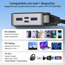 Carica l'immagine nel visualizzatore di Gallery, NOBIS Power Bank 20000mAh 45W Caricatore Portatile con Cavo C-C Staccabile