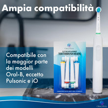 Carica l'immagine nel visualizzatore di Gallery, Compatibili con Testine Oral B, 4-Pack Compatibili con Testine Spazzolino Elettrico Oral-B - Alta Qualità, Pulizia Profo