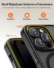 Carica l'immagine nel visualizzatore di Gallery, UNBREAKcable Custodia Magnetica per iPhone 15 Pro da 6,1 Pollici, Compatibile con MagSafe, Protezione Completa della Fot