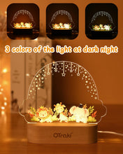 Carica l'immagine nel visualizzatore di Gallery, OTraki Nightlight Baby Personalizzato, Luce Notturna Bambino con Cancellabile Matita Nightlight Per Bambini LED Bianco C