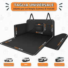 Carica l'immagine nel visualizzatore di Gallery, Telo Bagagliaio Auto per Cani, Protezione Laterale, Nero senza Cuciture