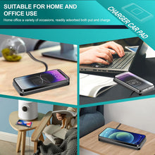 Carica l'immagine nel visualizzatore di Gallery, TICFOX Tappetino Di Ricarica Per Auto, Caricatore Wireless Auto Pad, Caricabatterie wireless per auto da 15W per telefon