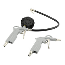 Carica l'immagine nel visualizzatore di Gallery, ABAC Kit Accessori per Compressore 6 Pezzi G-813, Inclusi Gonfiagomme con Manometro, Pistola di Soffiaggio, Tubo a Spira