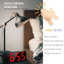 Carica l'immagine nel visualizzatore di Gallery, JQGO Sveglia Digitale da Comodino, Sveglia Digitale da Comodino Snooze con Visualizzazione, Ampio Display LED Digitale/D