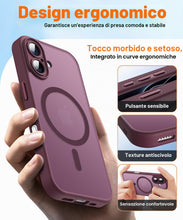 Carica l'immagine nel visualizzatore di Gallery, Cover per iPhone 17 con Pellicola Vetro Temperato, Compatibile con MagSafe, Custodia Antiurto Traslucido Opaco PC Silico