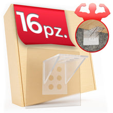 Carica l'immagine nel visualizzatore di Gallery, DEKAZIA® Set 16 Supporti per Mensole Autoadesivi, Reggimensola da Muro