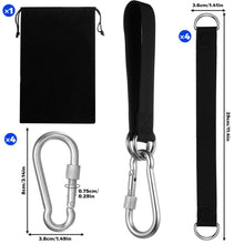 Carica l'immagine nel visualizzatore di Gallery, 4 Set Cinghie per Amaca All'aperto, 30,5 cm Kit di Fissaggio per Amaca, Attacco per Altalena Albero, Fissaggio per Altal