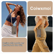 Carica l'immagine nel visualizzatore di Gallery, Coiwxmoi Cover per iPhone 17 Pro con Cordino, Custodia Doux Silicone con Regolabile Collana Ultra Sottile Antiurto AntiG
