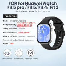 Carica l'immagine nel visualizzatore di Gallery, BDIG 6 pezzi Cinturino Compatibile con Huawei Watch Fit 5/Fit 5 Pro/Fit 4/Fit 3, Cinturino di ricambio in silicone regol