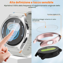 Carica l'immagine nel visualizzatore di Gallery, 4+4Pezzi Cover 40mm per Samsung Galaxy Watch 7 Pellicola Protettiva, AntiGraffio PC Custodia + HD Vetro Temperato Protez
