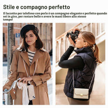 Carica l'immagine nel visualizzatore di Gallery, Cordino per Cellulare Pearl con 2 Patch Universali, Porta Cellulare da Collo, Laccio per Cellulare da Collo per Custodia