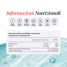 Carica l'immagine nel visualizzatore di Gallery, Ferro Bambini Gommose | Ferro e Vitamina C | 30 Gommose | Novomins