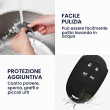 Carica l'immagine nel visualizzatore di Gallery, kwmobile Custodia Coprichiave Compatibile con Fiat 500E Chiave auto a 4 pulsanti Cover - Copritelecomando Chiave Auto - 