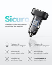 Carica l'immagine nel visualizzatore di Gallery, INIU Caricatore Auto USB C, 90W [Doppio 45 W] Caricabatterie Accendisigari