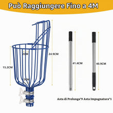 Carica l'immagine nel visualizzatore di Gallery, MaidMAX Raccoglitore di Frutta, 4m Fruit Picker, Raccoglifrutta Arancia Mela Raccoglitrice con Palo in Acciaio Inox Legg