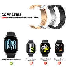 Carica l'immagine nel visualizzatore di Gallery, BDIG Cinturino in Metallo Compatibile con Redmi Watch 5 Active/5 Lite,22MM Senza Gap Cinturino di ricambio per Redmi Wat