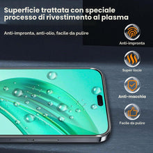 Carica l'immagine nel visualizzatore di Gallery, Locofun Pellicola Vetro Temperato per Honor X8B e Protezione Lente Fotocamera, Durezza 9H Schermo Protettiva Film [2+2 P