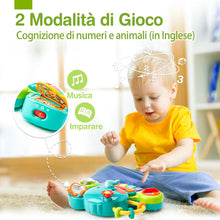 Carica l'immagine nel visualizzatore di Gallery, hahaland Pianoforte Elefante Bambini 6 Mesi, Gioco Attività Musicale