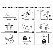 Carica l'immagine nel visualizzatore di Gallery, Telwin 802583 Posizionatore Magnetico per Saldature, 0.1 V, Rosso, 23 kg max